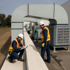 New Install Air cooler Duct by Mezaj HVAC Services. in Riyadh Saudi Arab