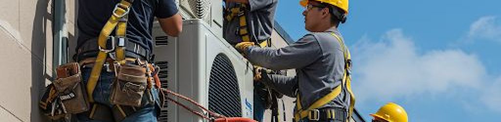 Outdoor Fixing by Mezaj HVAC team. in Riyadh